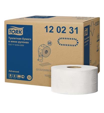 T2 Туалетная бумага в мини-рулонах 170м Комфорт Tellus 120231