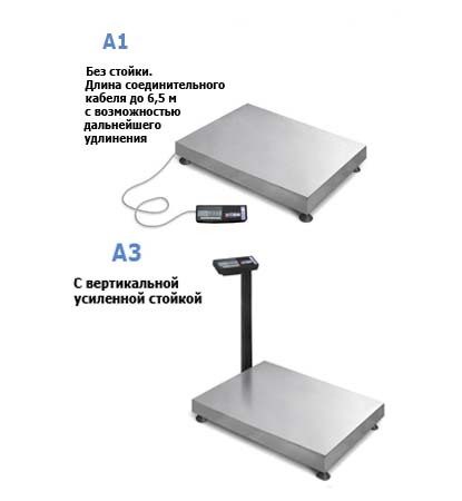 Весы напольные 300кг ТВ-M-300.2-А1 (800х600) Масса-К