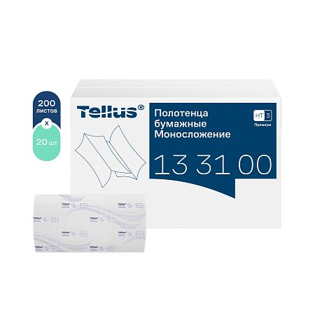 HT3 Полотенца листовые моносложения ZZ 200л Премиум Tellus 133100