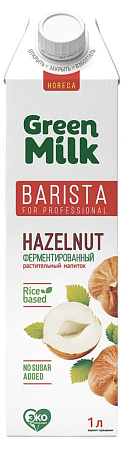 Напиток безалкогольный на соевой основе Фундук Barista 1л Green Milk Россия 