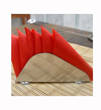 Салфетница нерж,гладкая Luxstahl Германия кт934