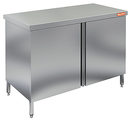 Стол закрытый с распашными дверями без борта НСЗ-11/6 1100х600х850мм Hicold