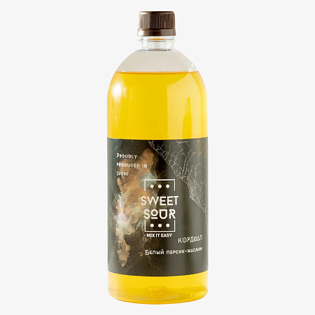 Персик-Жасмин Кордиал SWEET&SOUR 1л ПЭТ