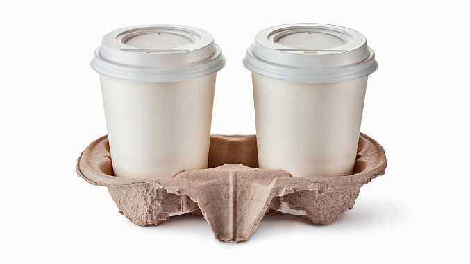 Держатель для 2-х стаканов натур, Россия