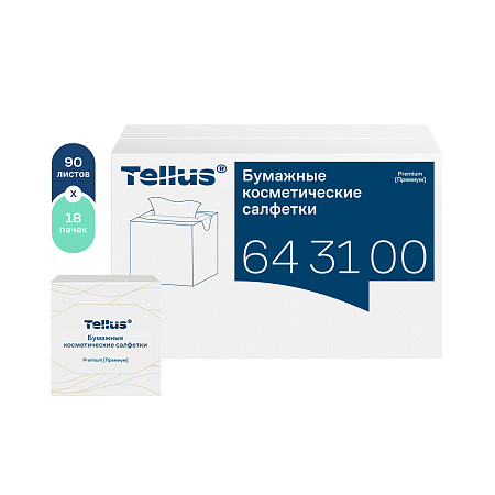 Tellus бумажные косметические салфетки 643100