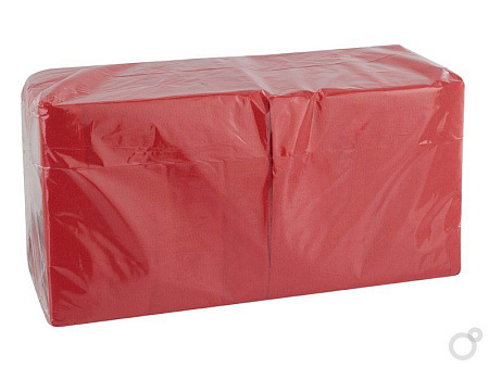 Салфетки 33*33см бумажные однослойные красные 300 шт. 