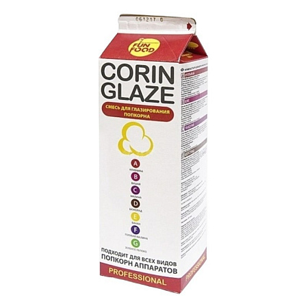 Вкусовая добавка для поп-корна Fun Food Corp Corin Glaze банан 0,8кг Россия