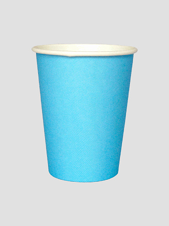 Стакан одноразовый бумажный для горячих напитков голубой 250мл 50шт Good cup Россия