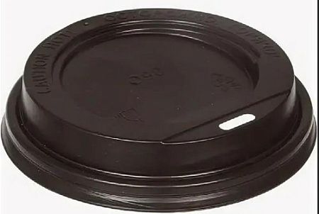 Крышка одноразовая для бумажного стакана 100 мл черная TL62 100шт. Россия