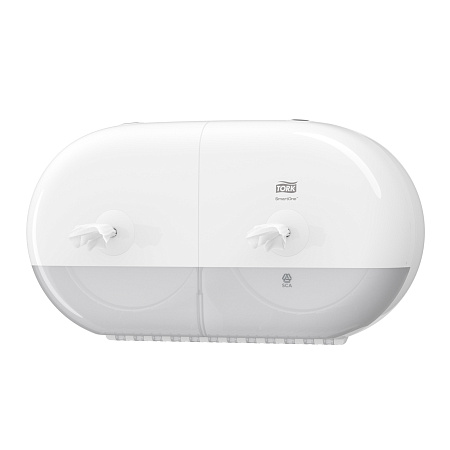T9 Диспенсер двойной для туалетной бумаги в мини-рулонах белый ТоркSmartOne 682000