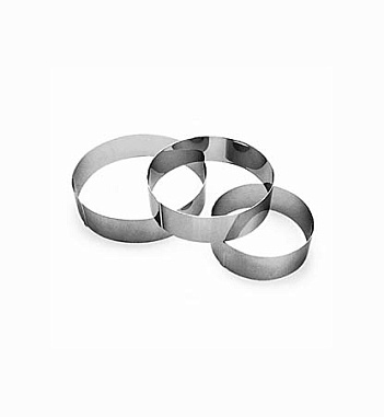 Кольцо кондитерское 20см, H 6см нержавеющая сталь Paderno Италия 4140142