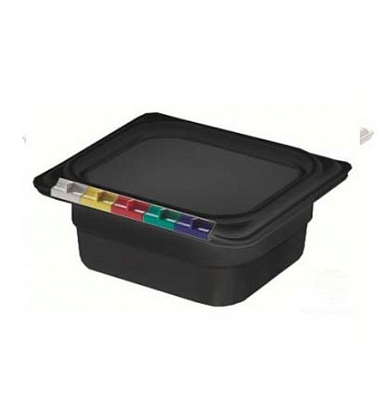 Гастроемкость 1/6 176х162х65мм полипропилен черная Restola 422101913