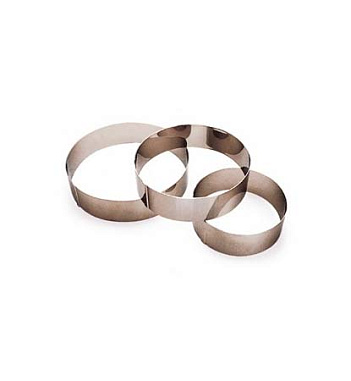 Кольцо кондитерское 22см, H 6см нержавеющая сталь Paderno Италия 4140143