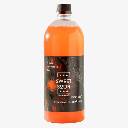 Грейпфрут-Розовый перец Кордиал SWEET&SOUR 1л ПЭТ