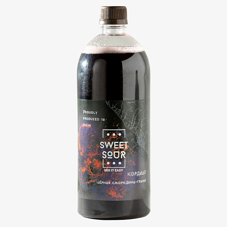 Черная смородина-Гранат Кордиал SWEET&SOUR 1л ПЭТ