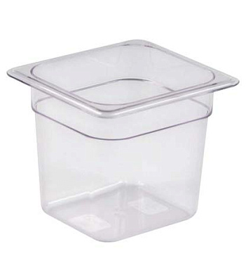 Гастроемкость 1/6 176х164х150 мм поликарбонат кт567
