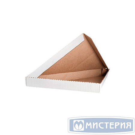 Коробка для пиццы треугольник 260*260*40мм бел. Россия 50шт