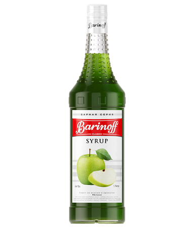 Зеленое яблоко 1л стекло BARINOFF Россия