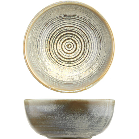 Салатник "Агава" 500мл фарфор матовый зеленый