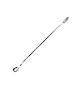 Ложка барменская с вилочкой 40см нержавеющая сталь APS Германия 2050140