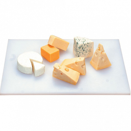 Доска разделочная пластиковая, белый цвет 400*300*8 мм, P.L. Proff Cuisine