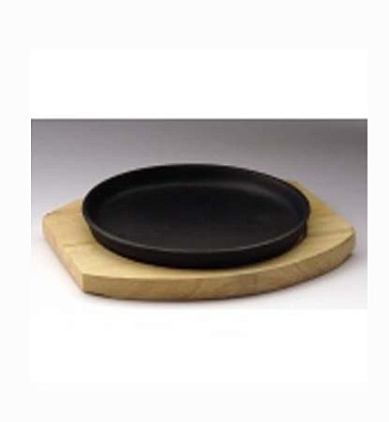 Сковорода D 22см на деревянной подставке кт518