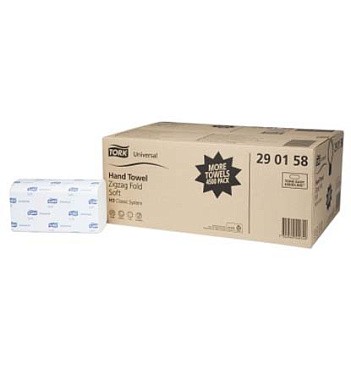 H3 Полотенца листовые ZZ 300л Universal мягкие ЭКО 290158 (15шт)