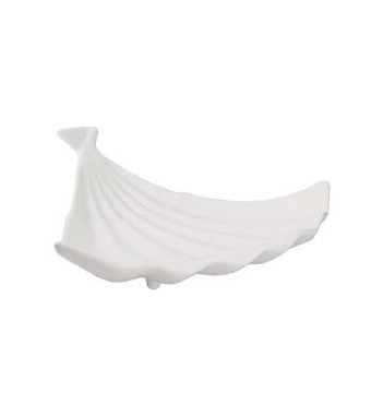 Блюдо-веер на ножках 26,5см, H 3,8см, B 23см фарфор Kunst Werk Китай 3020749