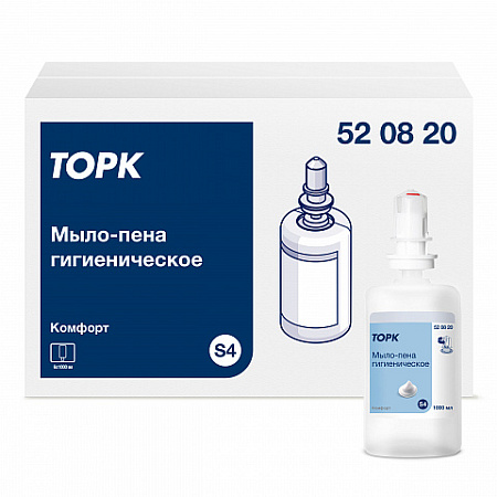 S4 Мыло-пена гигиеническое 1л Комфорт Торк 520820 (6шт=короб)