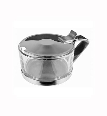 Пармезанница 180мл D 8,5см,H 6,5см без ложки нержавеющая сталь, стекло ILSA Италия 3172007